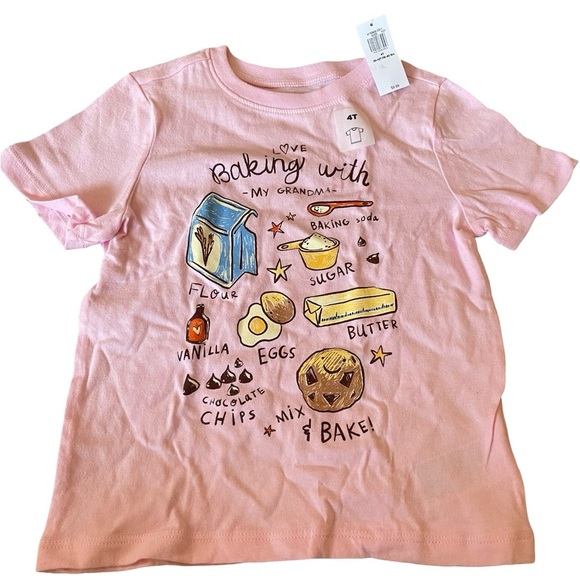 NWT Old Navy Baking with Grandma tee 4T - Picture 1 of 3